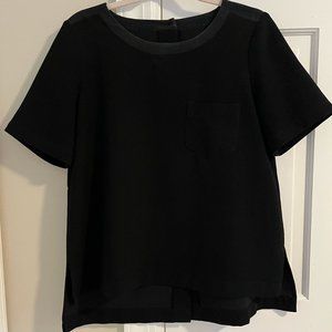 Madewell Black Shirt - Buttons down the back